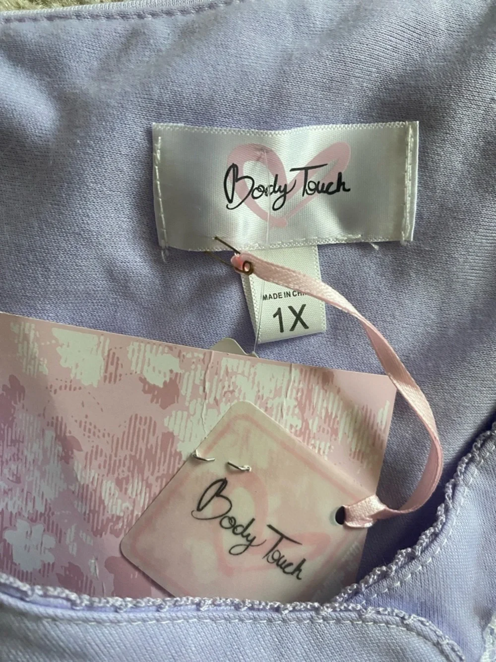 Body Touch 1XL nightgown NWT lilac - Picture 5 of 8